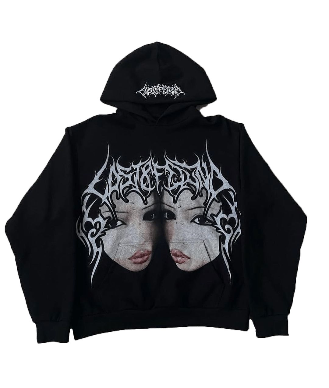 Japanese Brand × Vintage Y2K Clothing Printed Hoodie Pattern Size XXL / US 16-18 / IT 52-54 - 2 Thumbnail