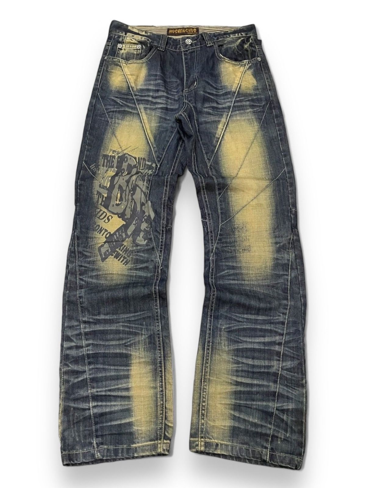 Hysteric Glamour × LOWBOX × PPFM Junya Watanabe Balenciaga Style Mud Rust 3D Whisker Jeans Size US 32 / EU 48 - 1 Thumbnail