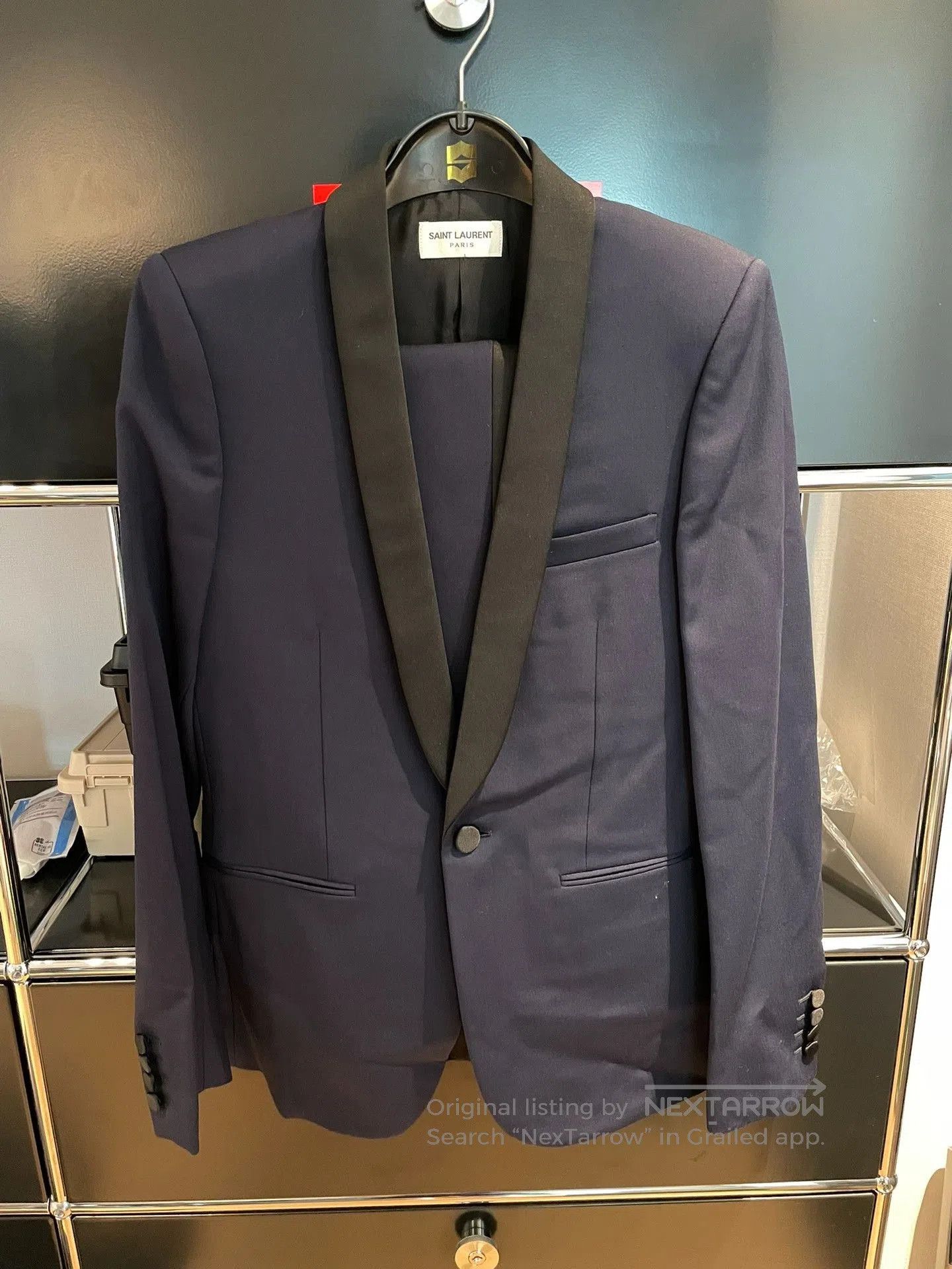 Saint Laurent Paris Saint Laurent Dark Blue Suit. Size US S / EU 44-46 / 1 - 1 Thumbnail