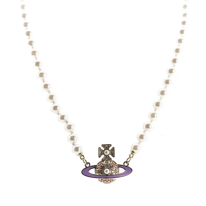 Vivienne Westwood Vivienne Westwood Pearl Roxanne Necklace for Women Size ONE SIZE - 1 Thumbnail