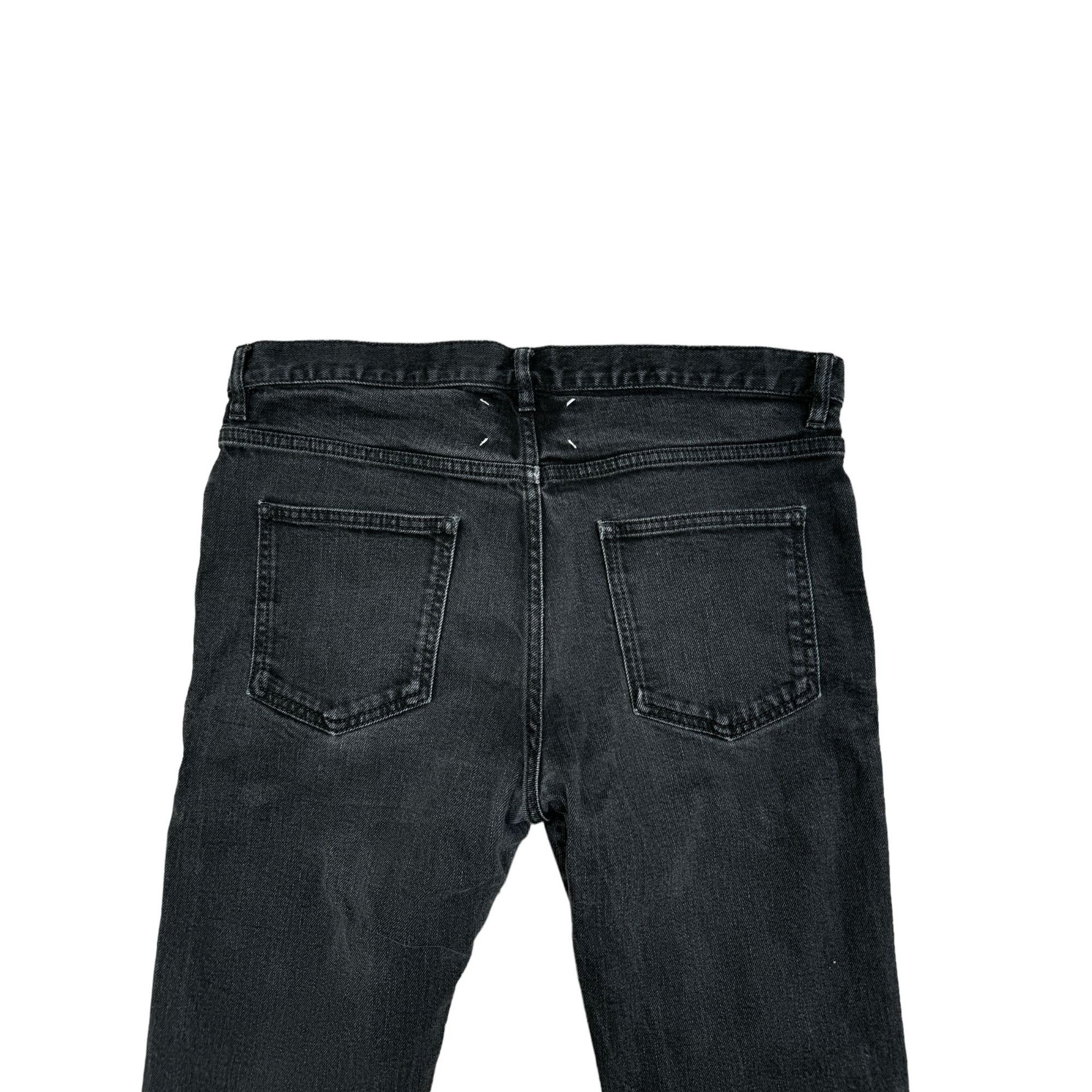 Maison Margiela 4 Stitches Zipped Black Cotton Jeans Size US 33 - 6 Thumbnail