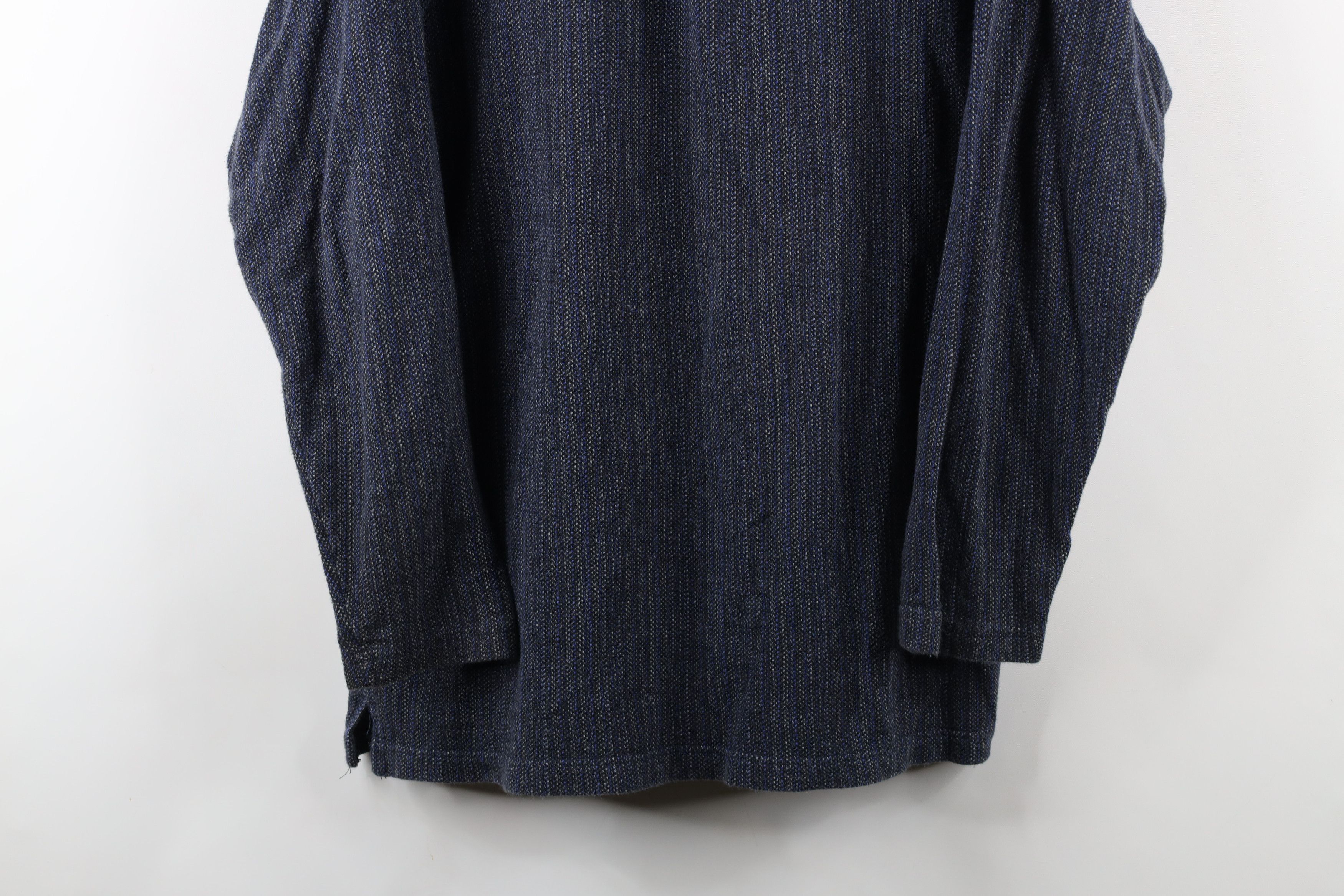 Vintage Vintage 90s Streetwear Striped Knit Long Sleeve Rugby Polo Size US L / EU 52-54 / 3 - 3 Thumbnail