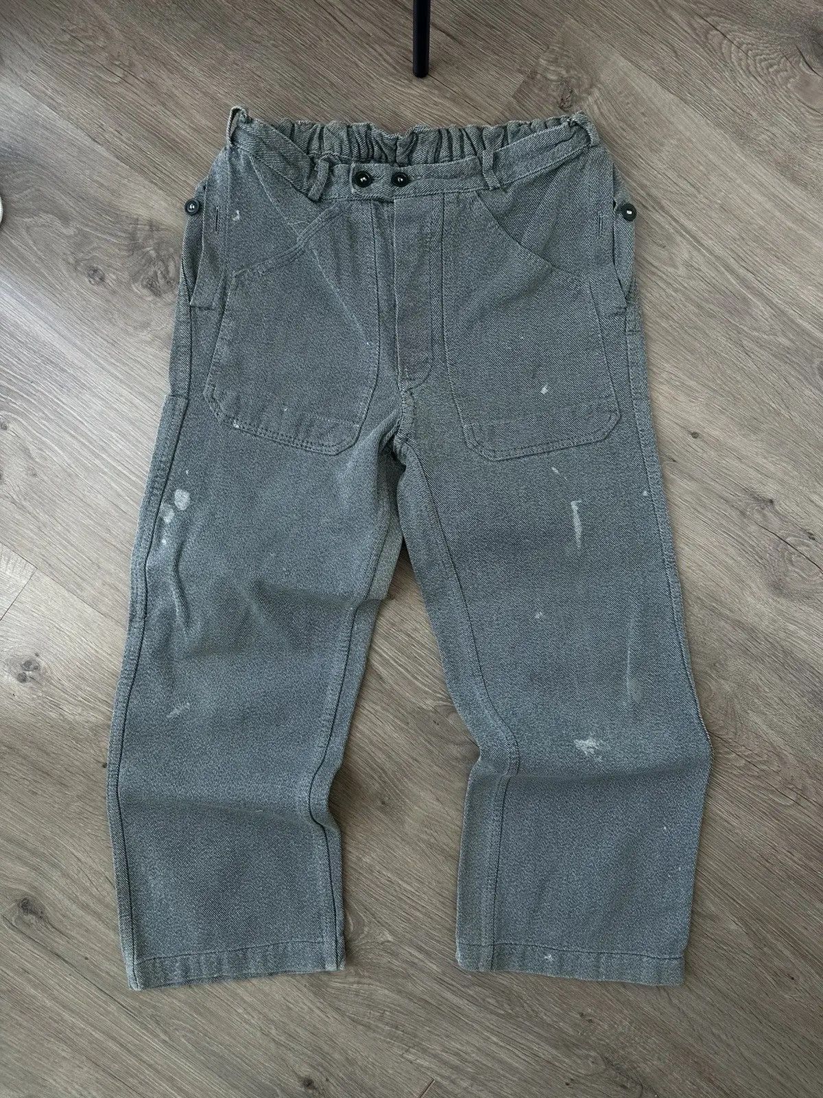 Japanese Brand Vintage Swiss Army Work 60s Faded Distressed Baumwolle Pants Size US 30 / EU 46 - 2 Thumbnail