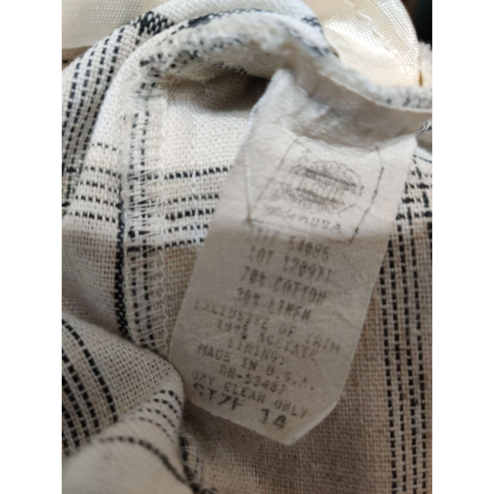 Vintage Vintage Plaid Blazer Size 14 Linen Cotton USA Union Made Jac Size XL / US 12-14 / IT 48-50 - 6 Thumbnail