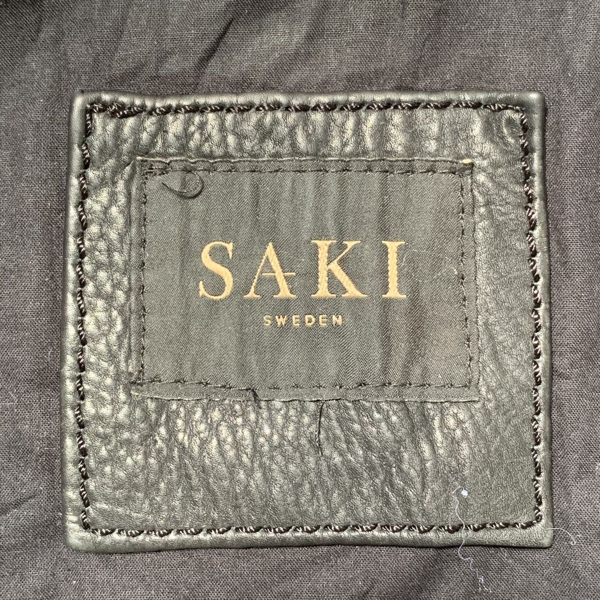 Genuine Leather Saki Sweden Motorcycles Leather Jacket Size US XL / EU 56 / 4 - 12 Thumbnail