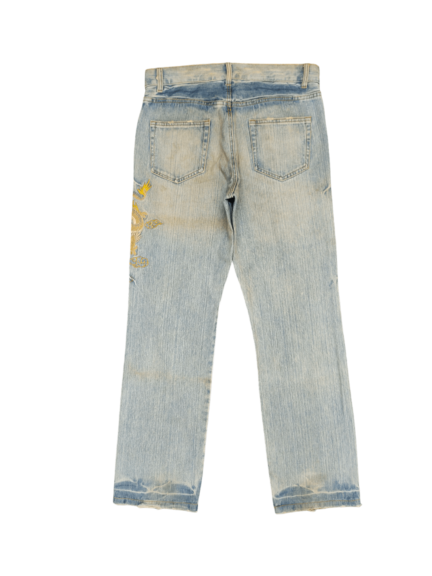 Japanese Brand Japan Sukajan Dragon Distressed Jeans karakuri Tamashi Size US 32 / EU 48 - 11 Thumbnail