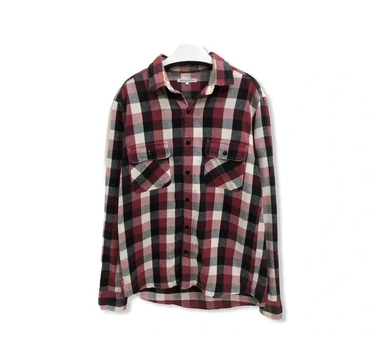 United Arrows Green Label Relaxing Flannel Shirt 👕 Size US L / EU 52-54 / 3 - 1 Thumbnail