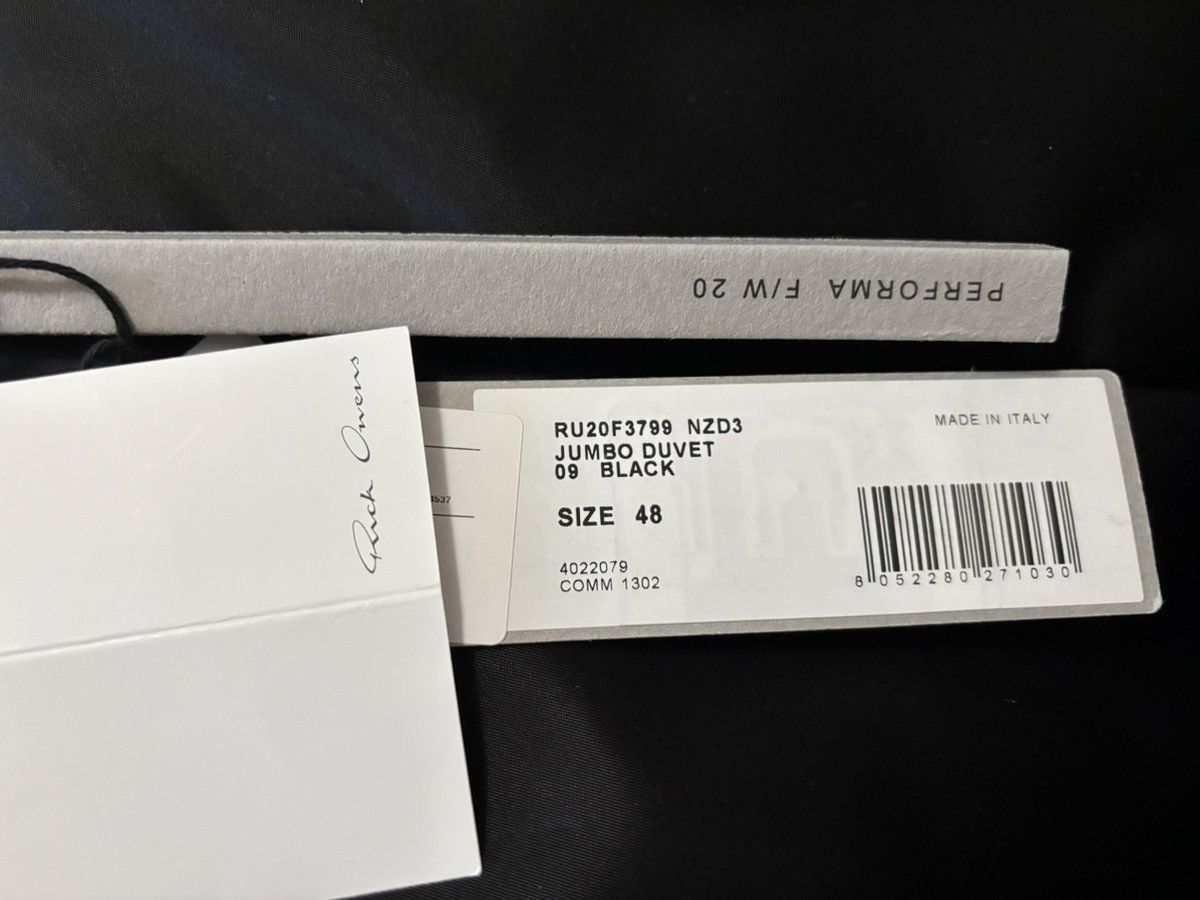 Rick Owens Rick Owens FW20 Performa Jumbo Duvet Down Jacket IT48 Size US M / EU 48-50 / 2 - 9 Thumbnail