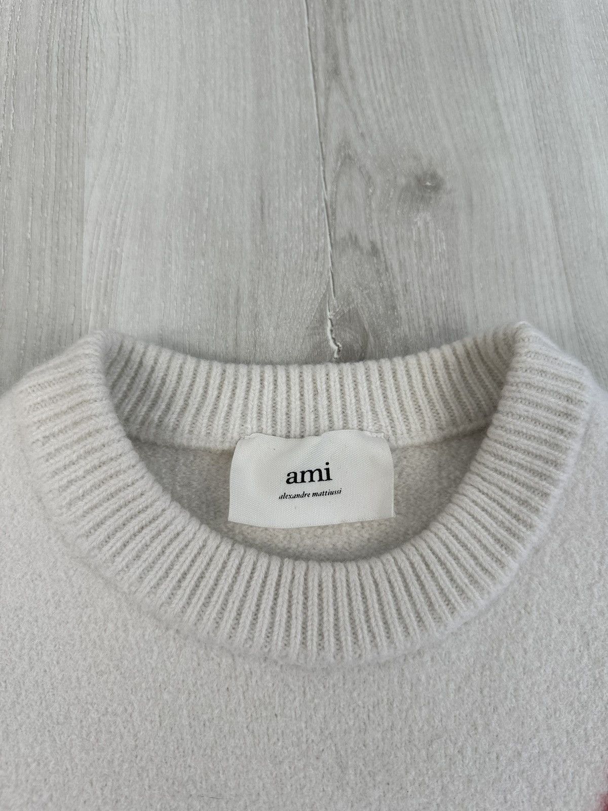 AMI Ami Paris Sweater White Size XS / US 0-2 / IT 36-38 - 5 Thumbnail