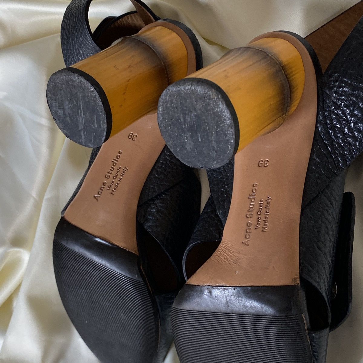 Acne Studios Vintage Acne Studios bamboo heel sandals Size US 8.5 / IT 38.5 - 8 Thumbnail