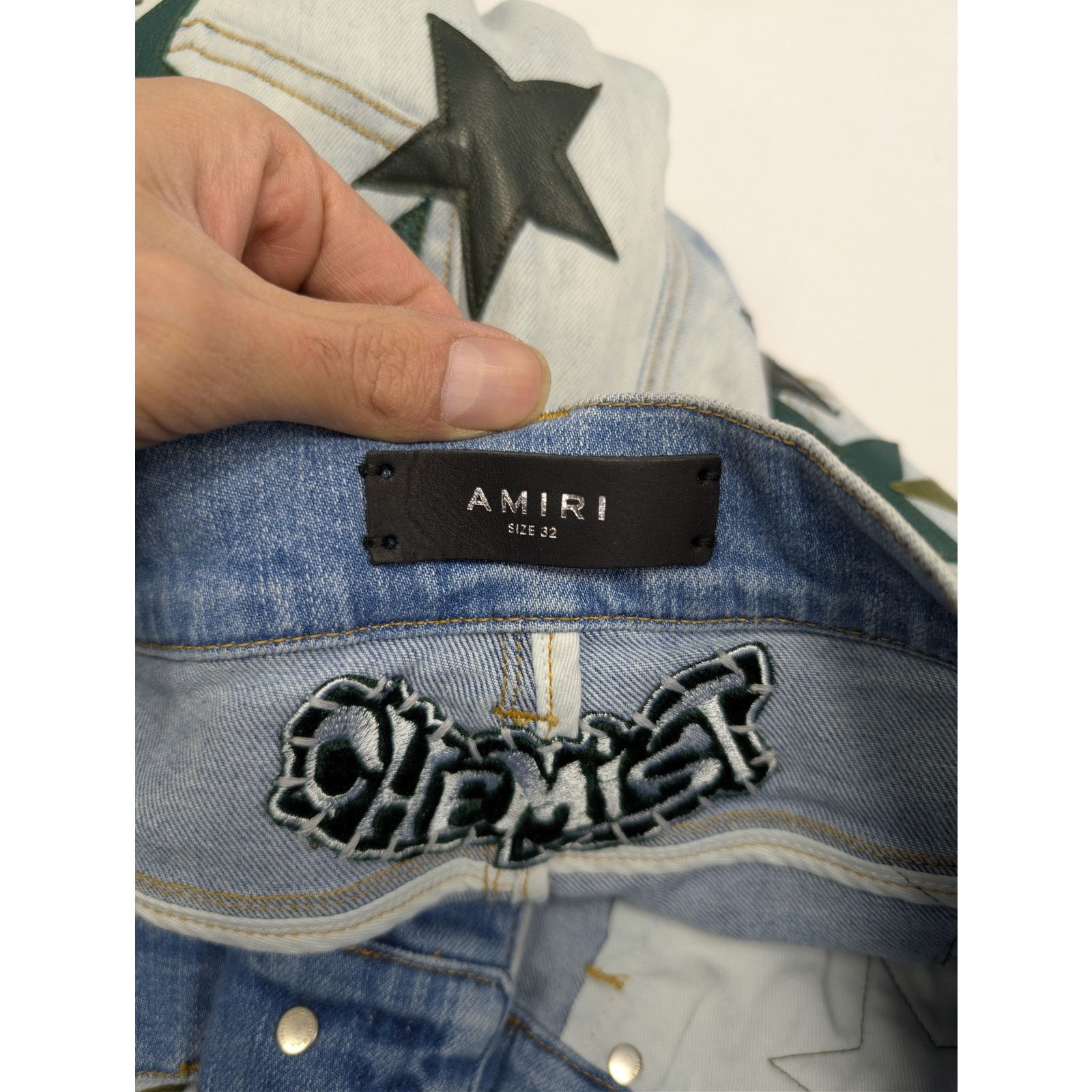 Amiri o1rshd1 Chemist Jean Denim Jeans in Light Indigo Size US 32 / EU 48 - 19 Thumbnail