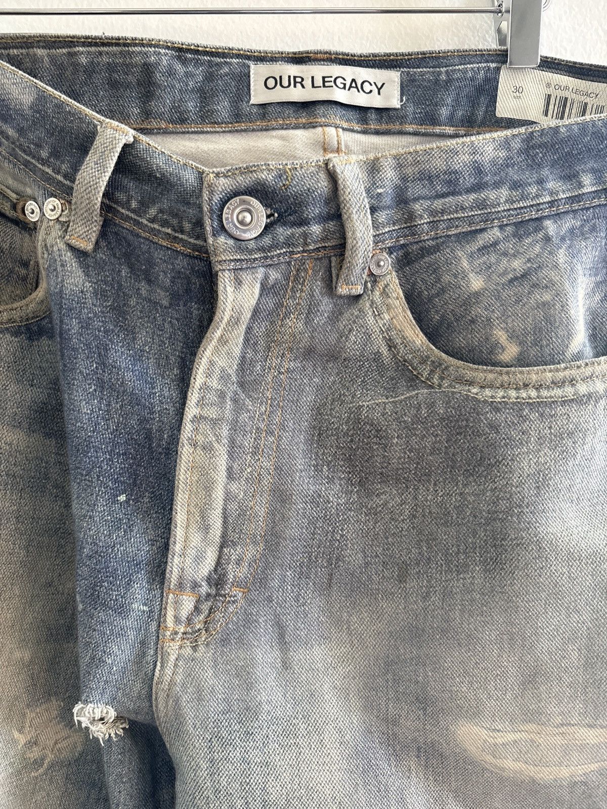 Our Legacy OUR LEGACY TROMPE LOEIL PRINTED JEANS Size US 30 / EU 46 - 5 Thumbnail
