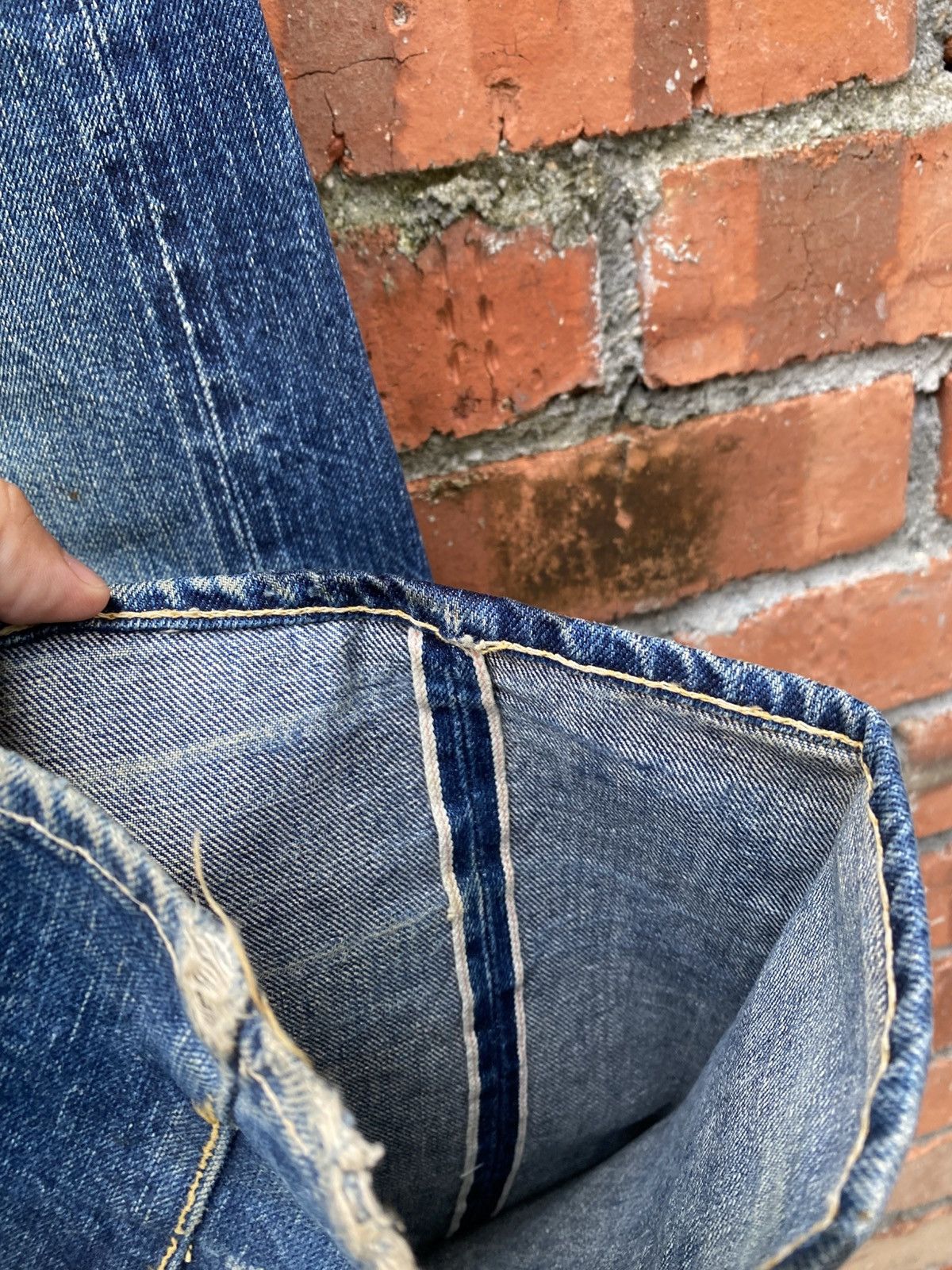 Vintage W30x34.5 redline silverstone denime made in JAPAN Size US 30 / EU 46 - 5 Thumbnail
