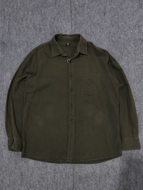 Japanese Brand × Uniqlo 🔥 UNIQLO Military Work Shirt – Y2K Vintage Army Style 🔥 Size US L / EU 52-54 / 3 - 1 Thumbnail