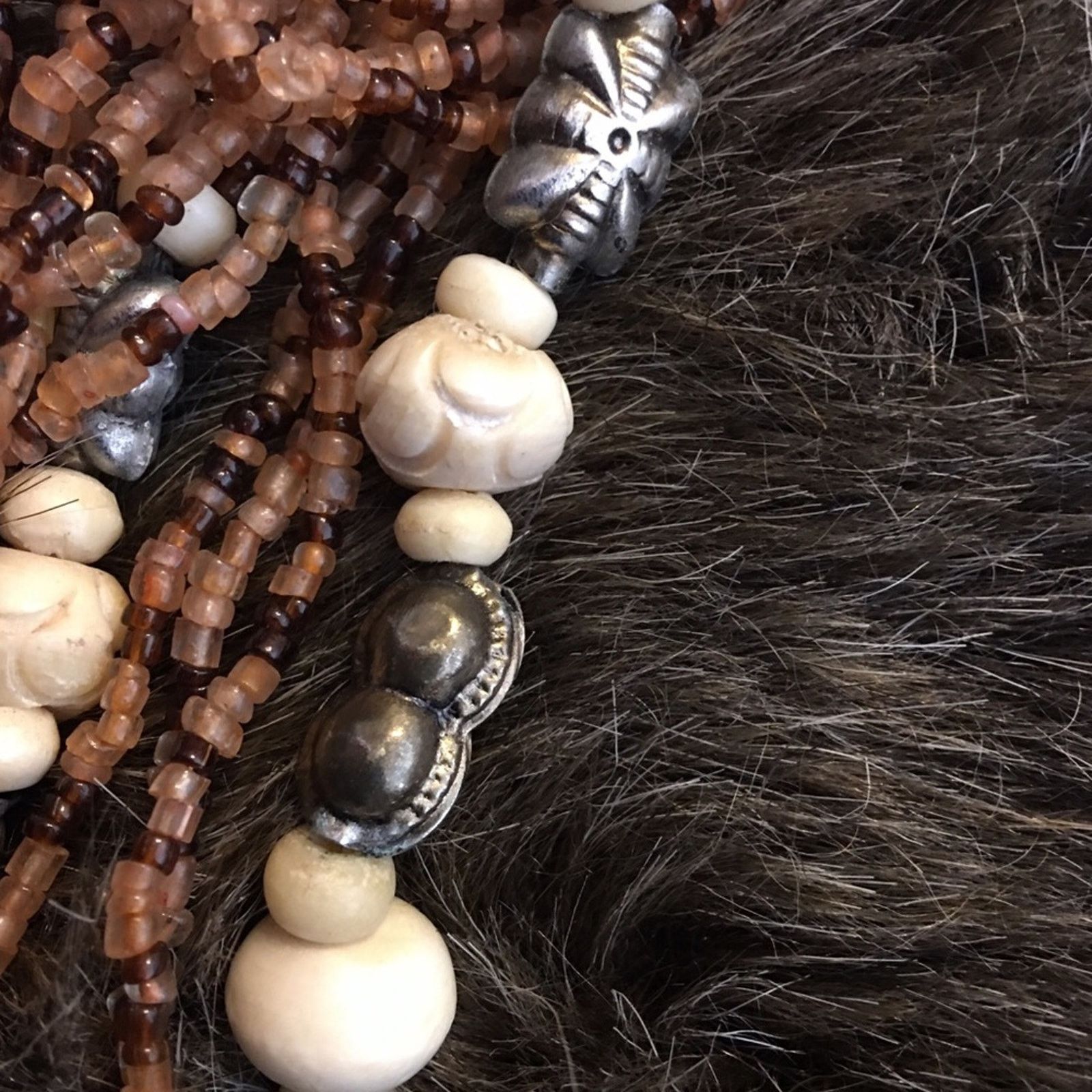 Vintage Vintage 80s multi strand layer seed bead necklace Size ONE SIZE - 7 Thumbnail