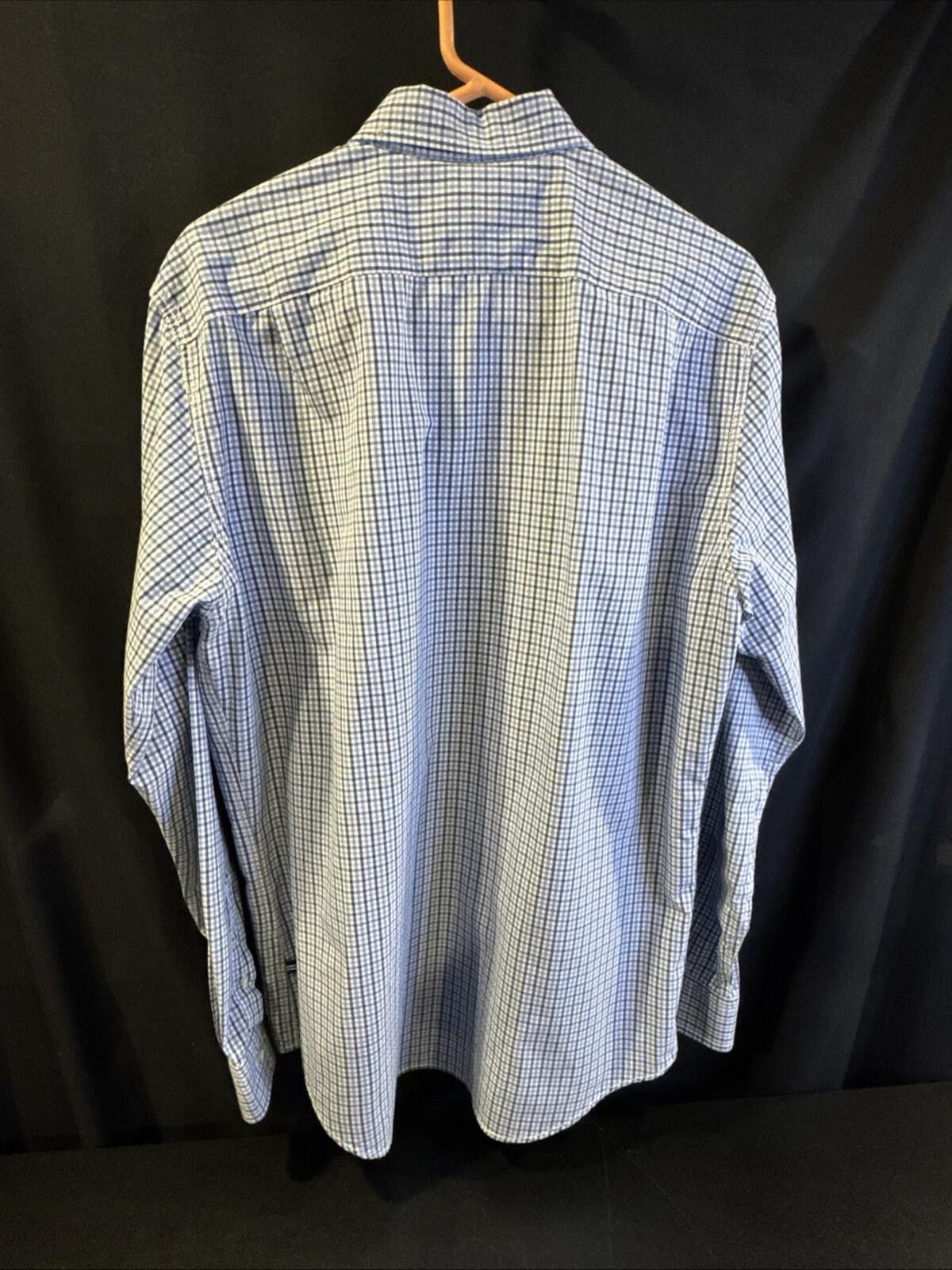 Nautica Nautica Shirt Men's Medium Blue Plaid LS Button Down (642) Size US M / EU 48-50 / 2 - 3 Thumbnail