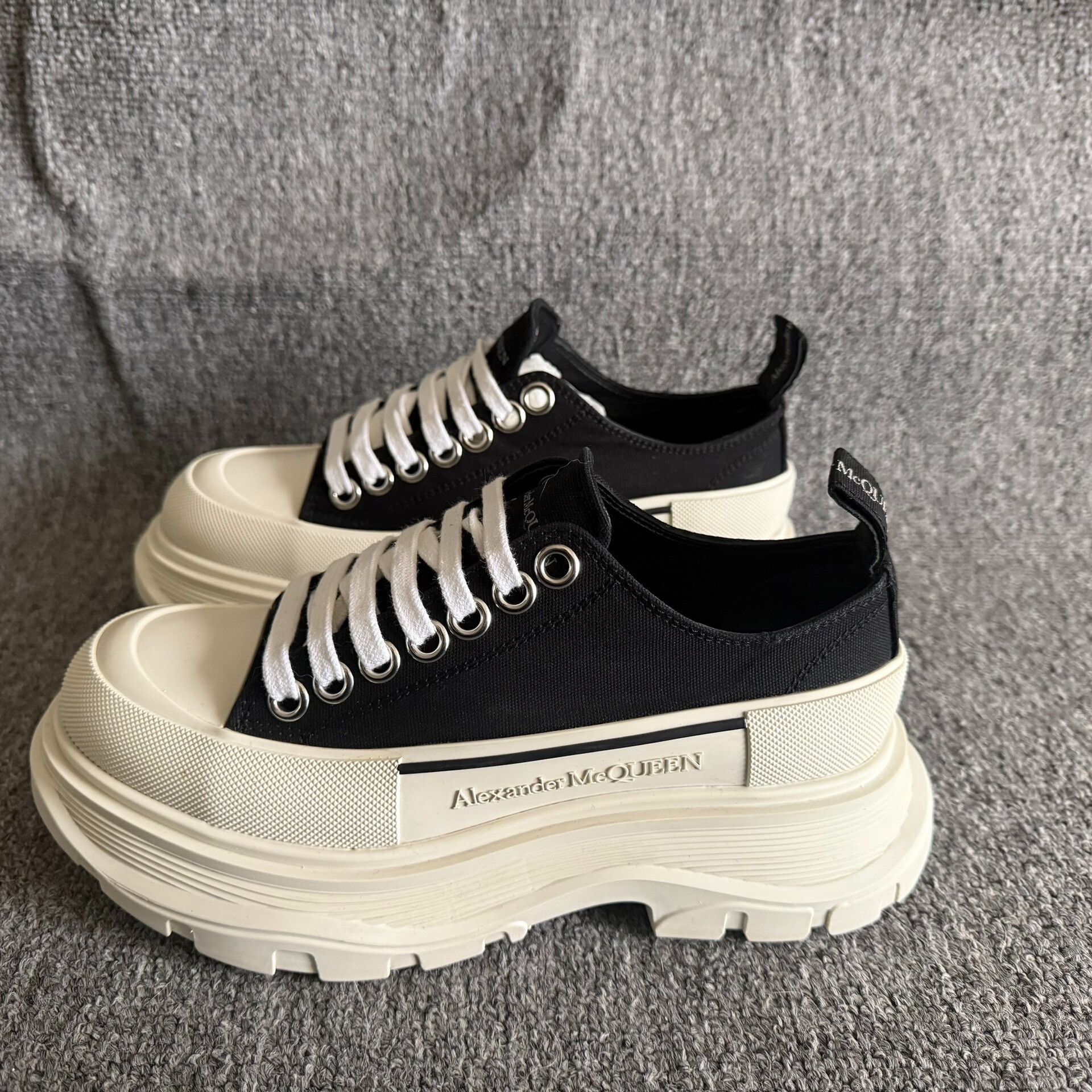 Alexander McQueen Alexander McQueen Platform Canvas Shoes Size US 4.5 / IT 34.5 - 1 Thumbnail