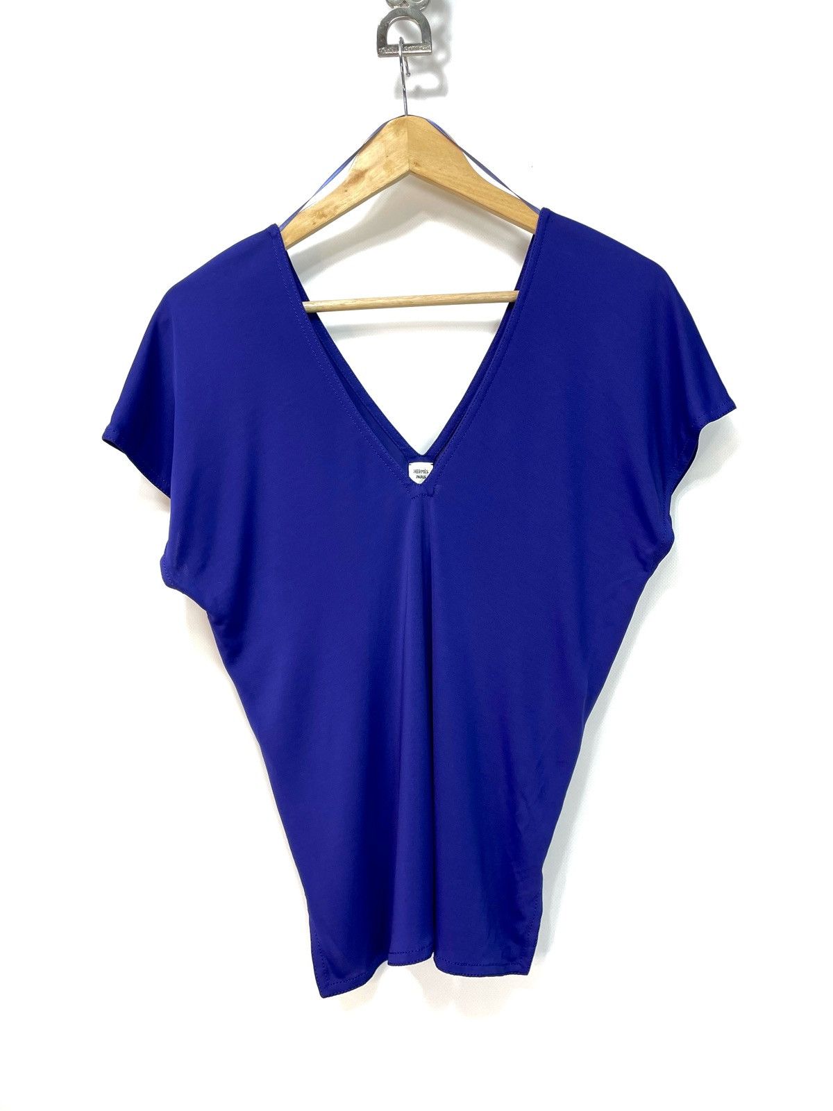 Hermes Hermès by Martin Margiela V-Neck Dolman Top - Size 38 Size S / US 4 / IT 40 - 8 Thumbnail