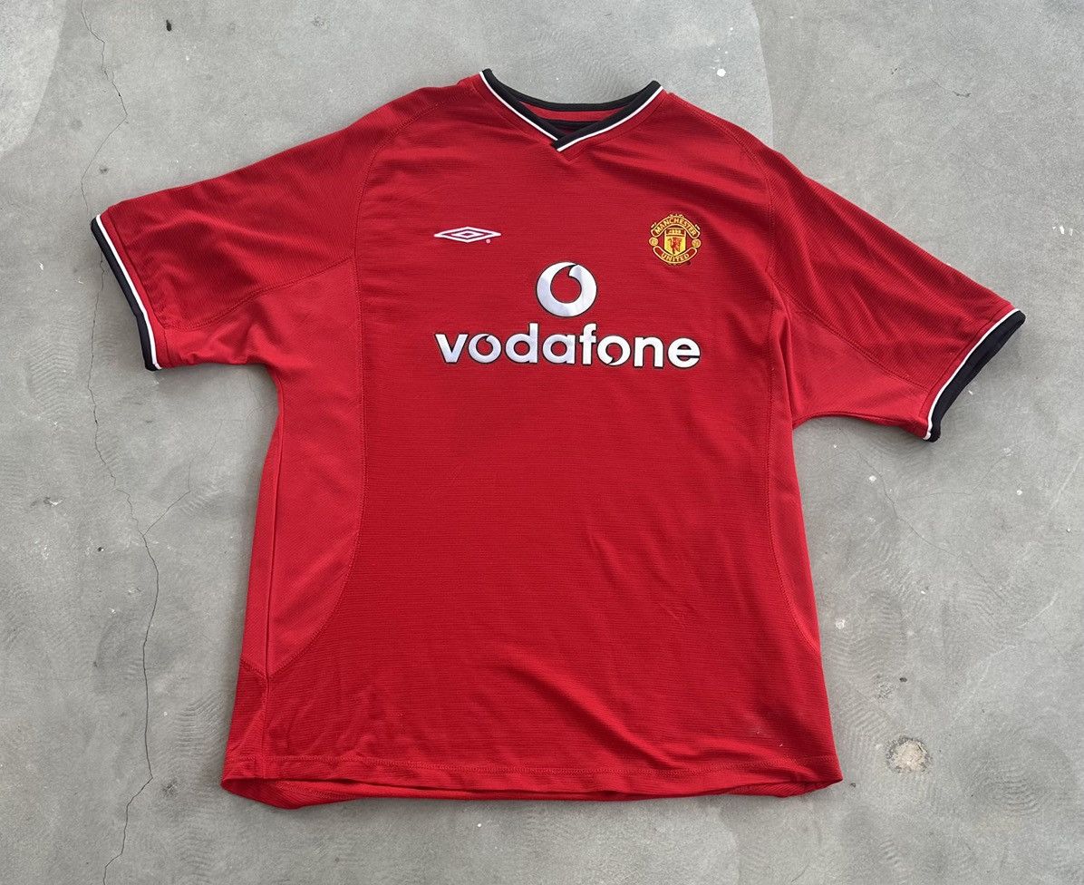 Vintage VINTAGE MANCESTER UNITED 2000-2002 HOME SHIRT JERYSEY Size US XXL / EU 58 / 5 - 1 Thumbnail
