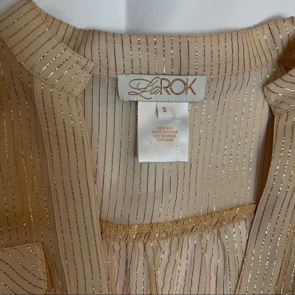Other LaRok Silk Beige Blouse Size S Size S / US 4 / IT 40 - 7 Thumbnail