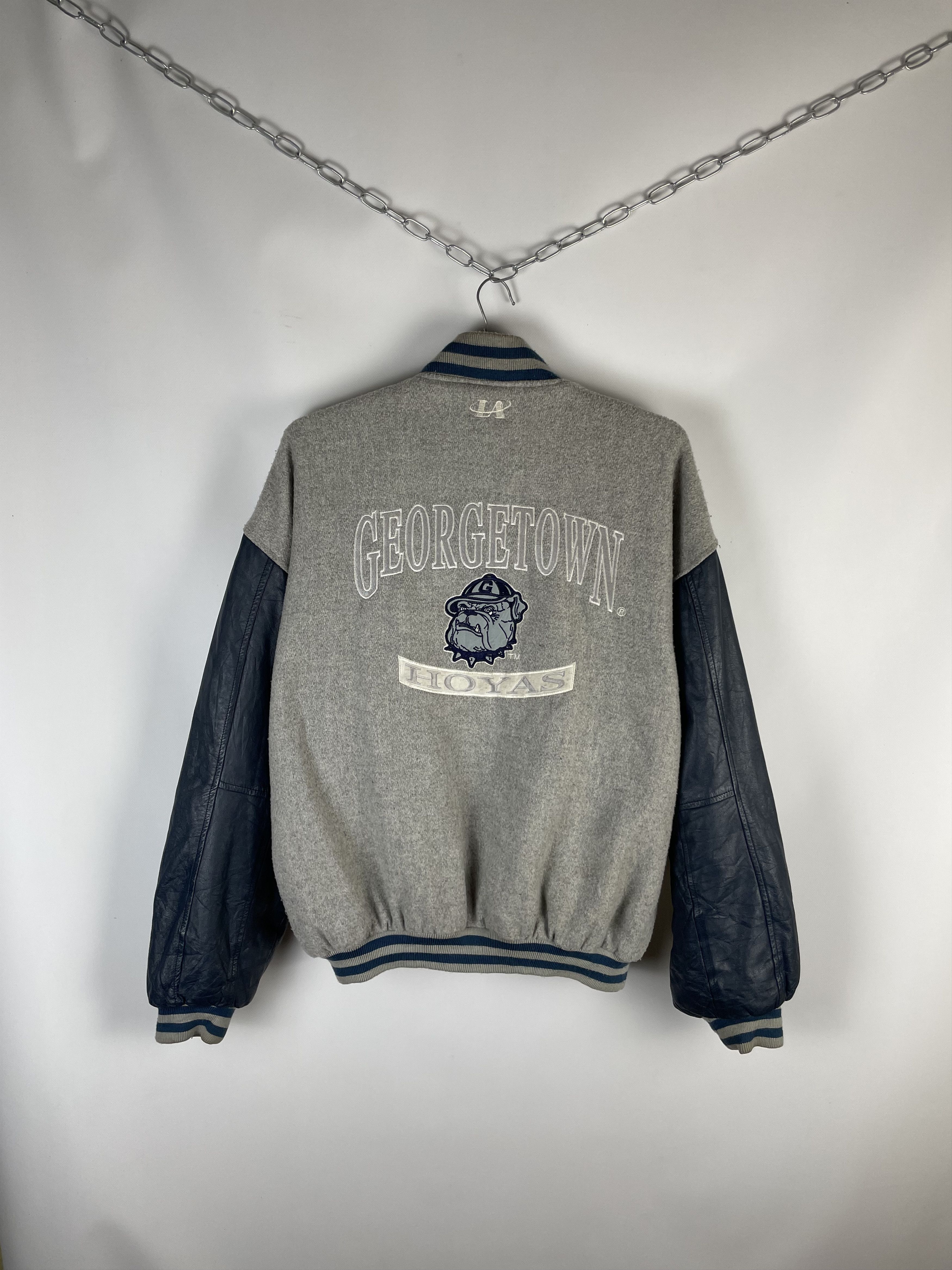 MLB Vintage 90s Georgetown Hoyas jacket 90s Size US XL / EU 56 / 4 - 10 Thumbnail