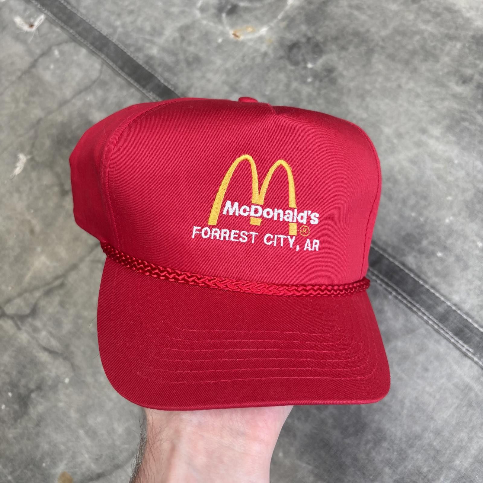 Vintage Vintage 90s Deadstock McDonald’s Arkansas Rope SnapBack Hat Size ONE SIZE - 1 Thumbnail