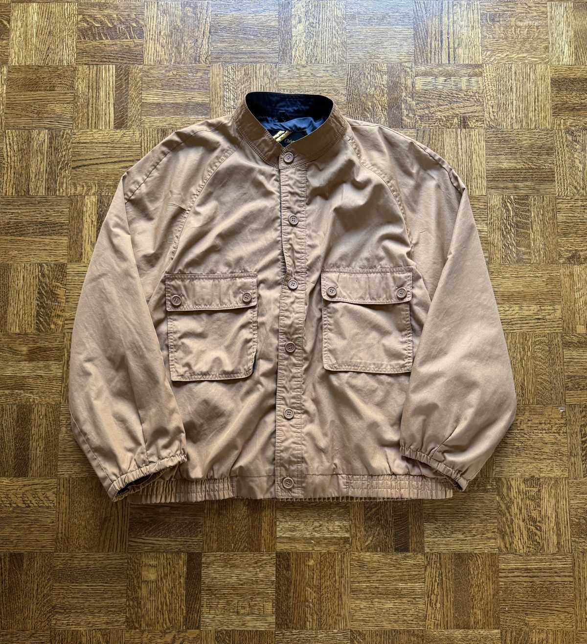 Sears Vintage 80s Sears Four Pocket Button Up Windbreaker Jacket Size US L / EU 52-54 / 3 - 1 Thumbnail