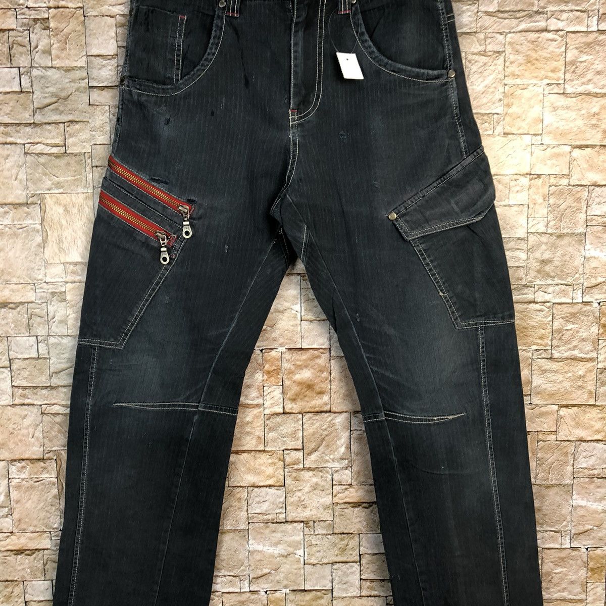 Japanese Brand Hummer Blue Cargo utility tactical Multipocket Pants #A723 Size US 28 / EU 44 - 6 Thumbnail