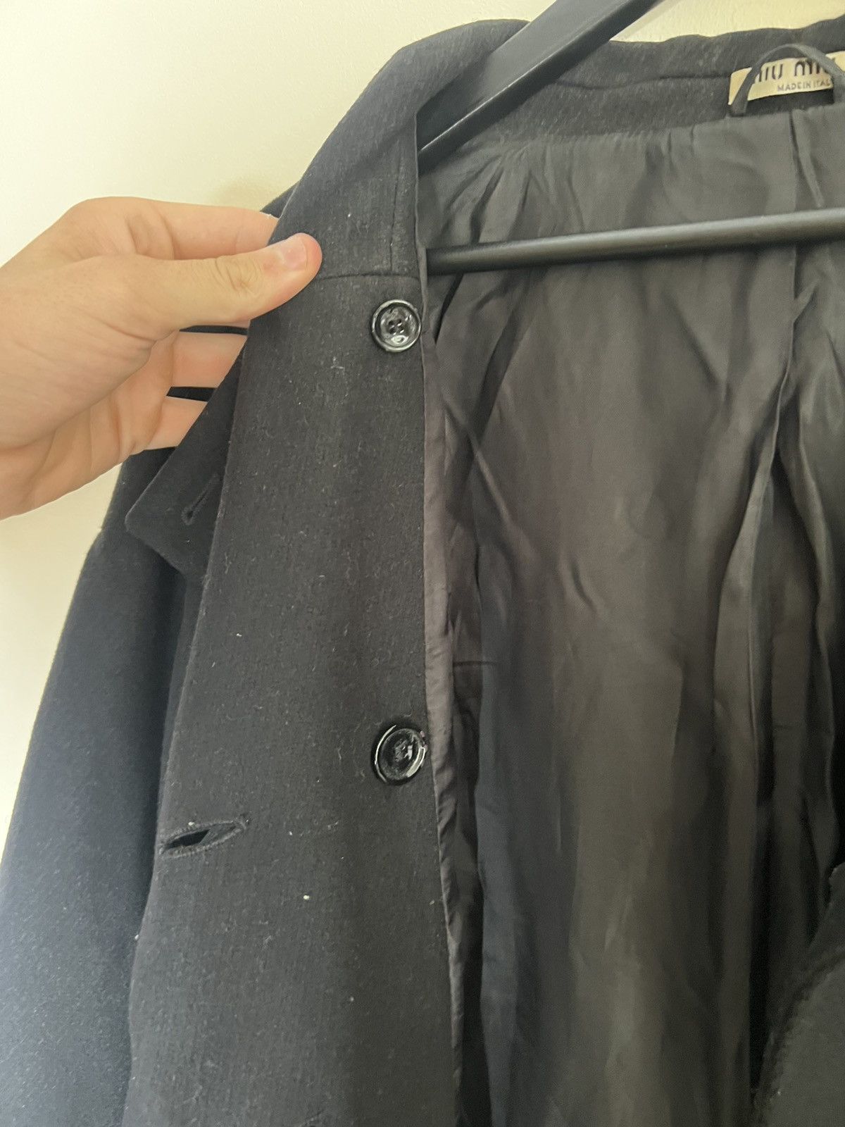 Miu Miu MIU MIU Double-Breasted Wool Coat🧥 Size L / US 10 / IT 46 - 17 Thumbnail