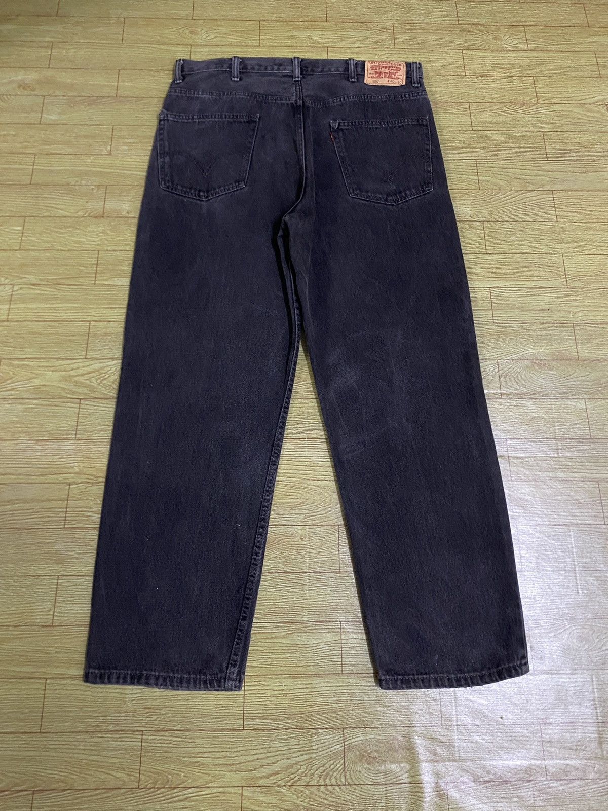 Levi's Very Rare Vintage Levis SuperBlack 550 Loose Jeans 2000s Size US 40 / EU 56 - 2 Thumbnail