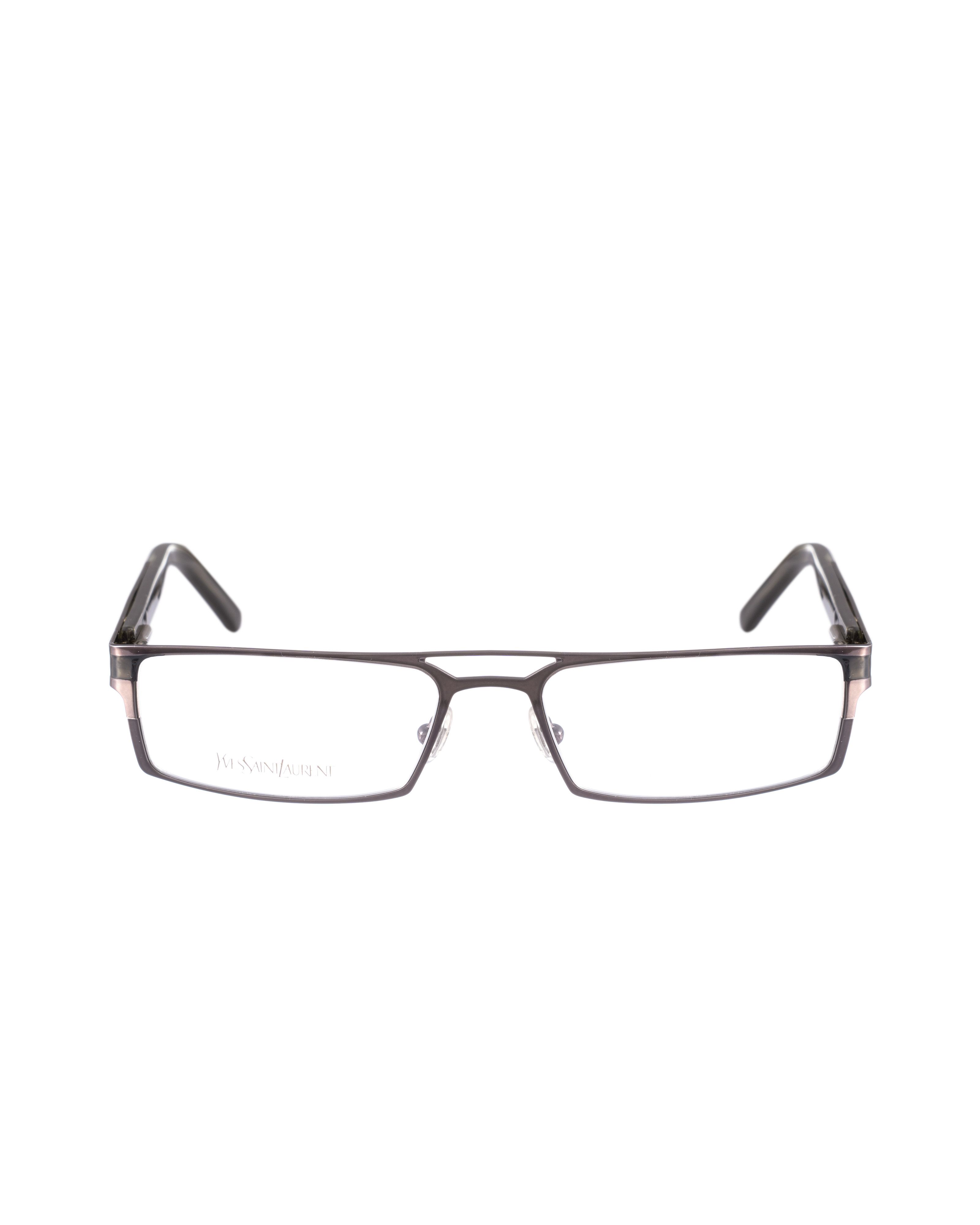 Yves Saint Laurent Yves Saint Laurent 00s Metal Black & Grey Glasses Size ONE SIZE - 1 Thumbnail