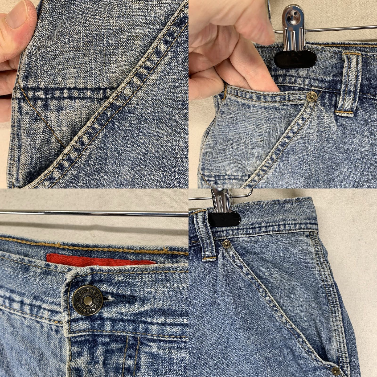Vintage VINTAGE Union Bay Baggy Jean Shorts Jorts 38 Blue Denim 90s Mens Size US 38 / EU 54 - 8 Thumbnail