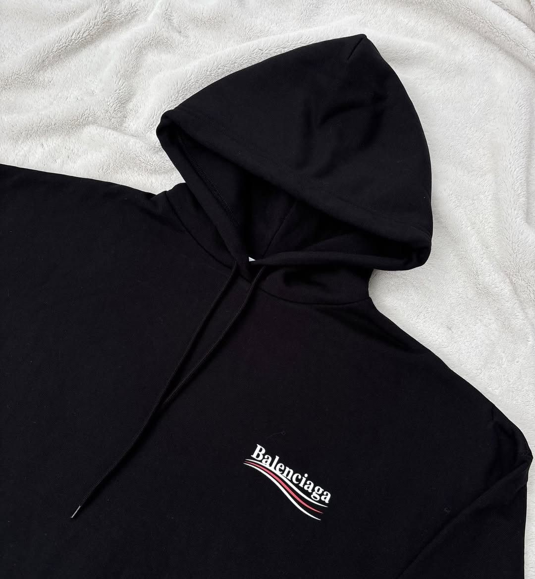 Balenciaga Balenciaga Black Political Campaign Logo Hoodie Size US S / EU 44-46 / 1 - 3 Thumbnail