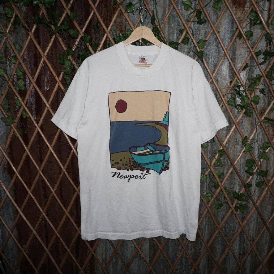 Vintage Large - Vintage Y2K Newport art cartoon 1990s FOTL t-shirt Size US L / EU 52-54 / 3 - 1 Thumbnail