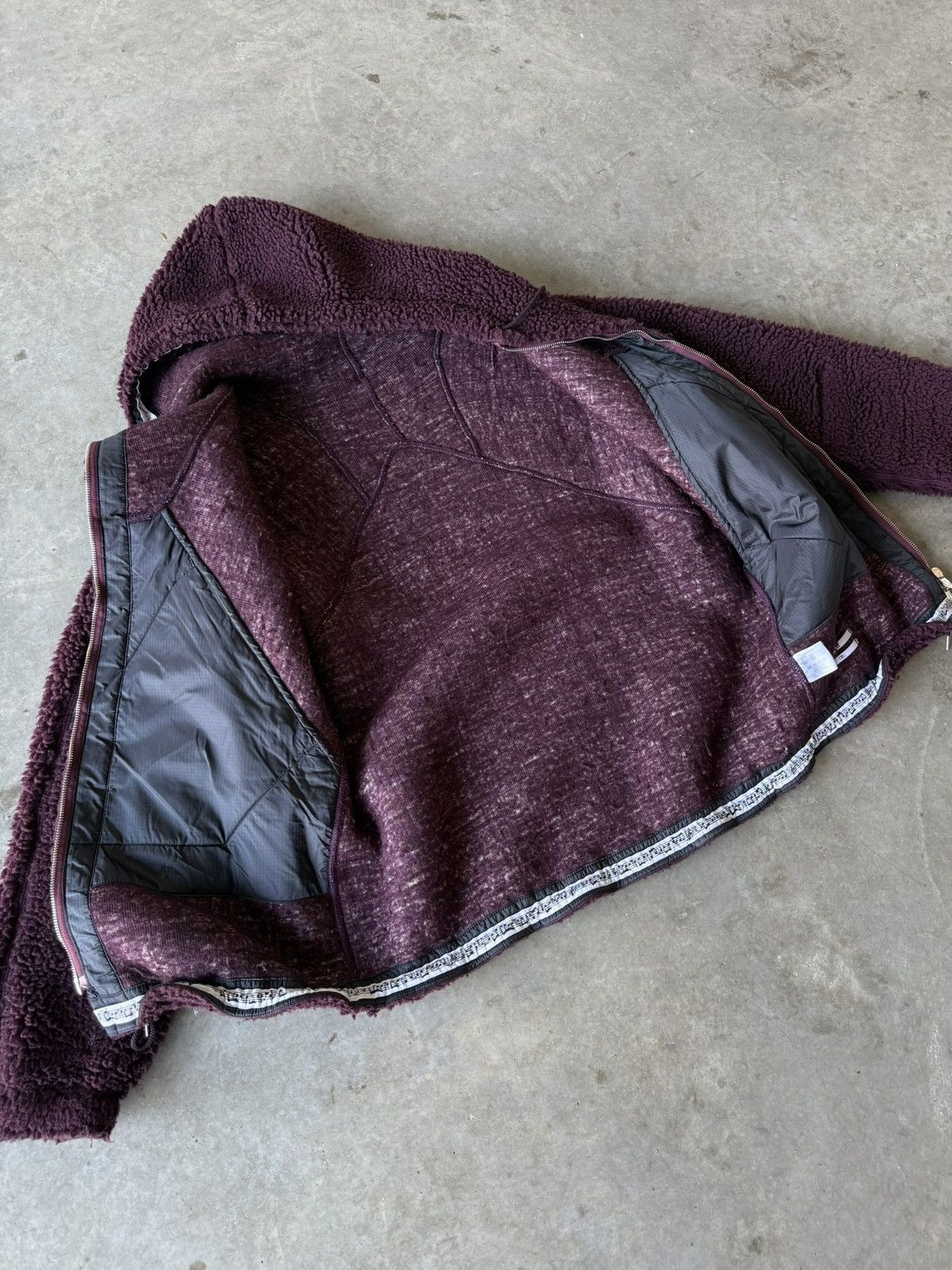 Number (N)ine Number (N)ine AW09 Paneled Zip Up Fleece Jacket Size US M / EU 48-50 / 2 - 7 Thumbnail