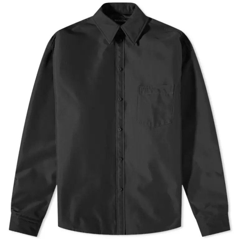 Balenciaga o1in1g1024 Padded Shirt in Black Size US S / EU 44-46 / 1 - 1 Thumbnail