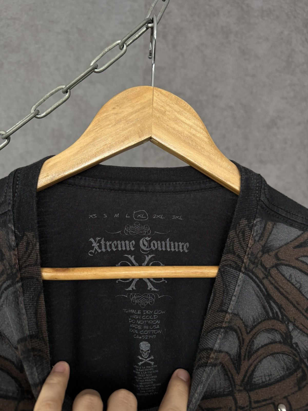 Affliction Xtreme Couture made in USA skulls tee Size US XL / EU 56 / 4 - 4 Thumbnail