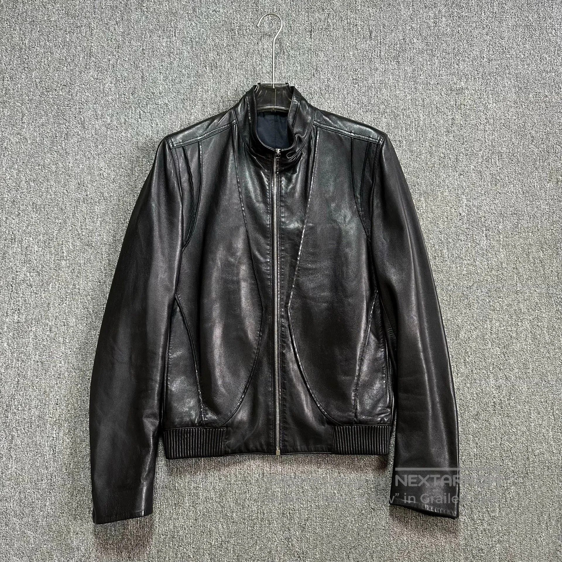 Dior × Hedi Slimane Dior Homme 07ss Runway Leather Jacket EU 48