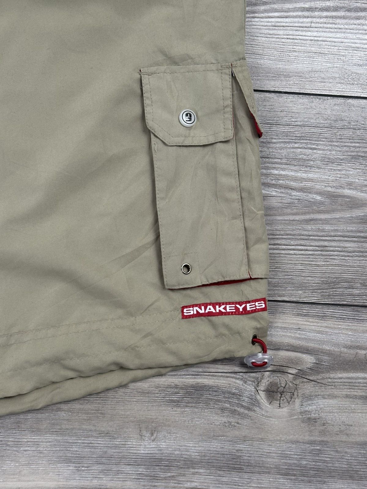 JNCO Crazy Vintage Y2K Snake Eyes Baggy Cargo Shorts Size US 36 / EU 52 - 3 Thumbnail