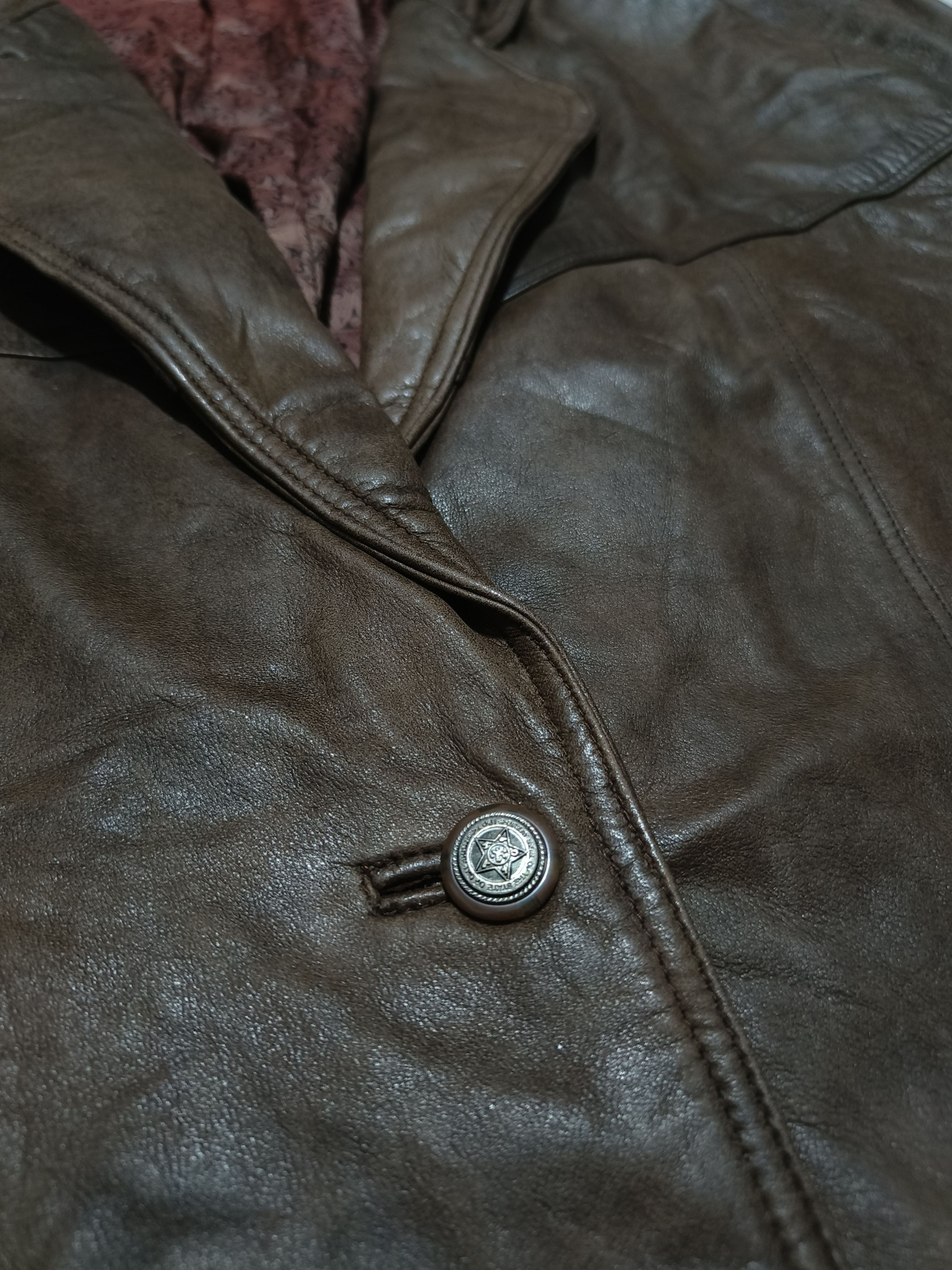 Vintage Vintage 70s Women's Sheepskin Leather Long Coat Jacket Size M / US 6-8 / IT 42-44 - 8 Thumbnail