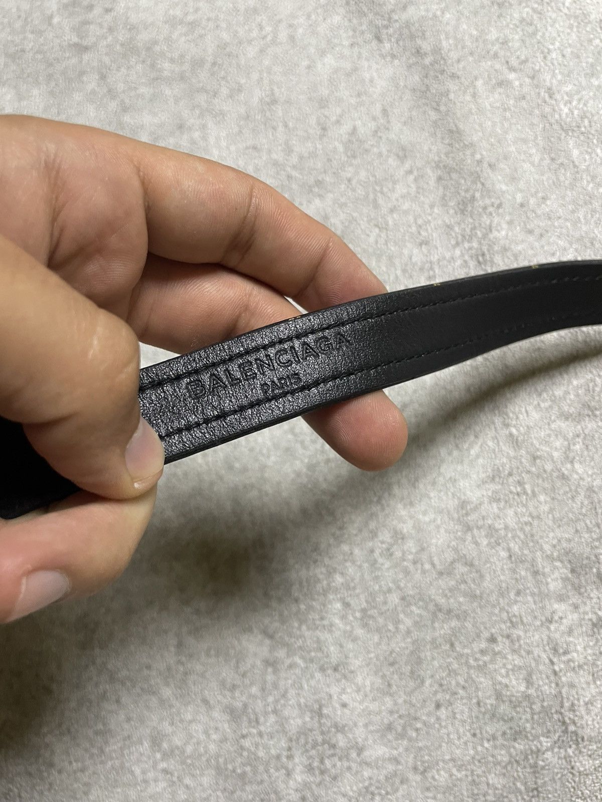 Balenciaga BALENCIAGA Double Wrap Belt – Allover Logo Print Size ONE SIZE - 7 Thumbnail
