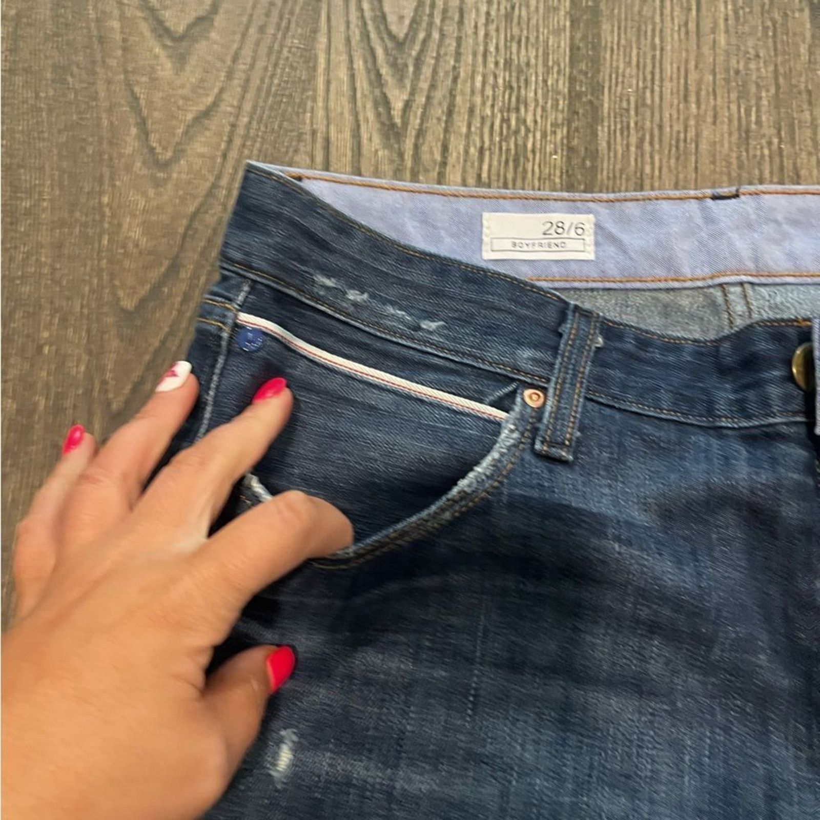 Gap Gap Boyfriend Denim Capris Rolled Cuff Distressed Size 28/6 Size 28" / US 6 / IT 42 - 5 Thumbnail