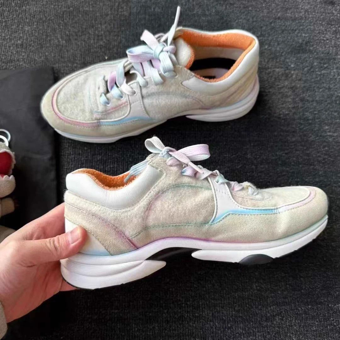 Chanel Chanel multicolor CC sneakers 39.5 EU 95 new Size US 8.5 / IT 38.5 - 3 Thumbnail