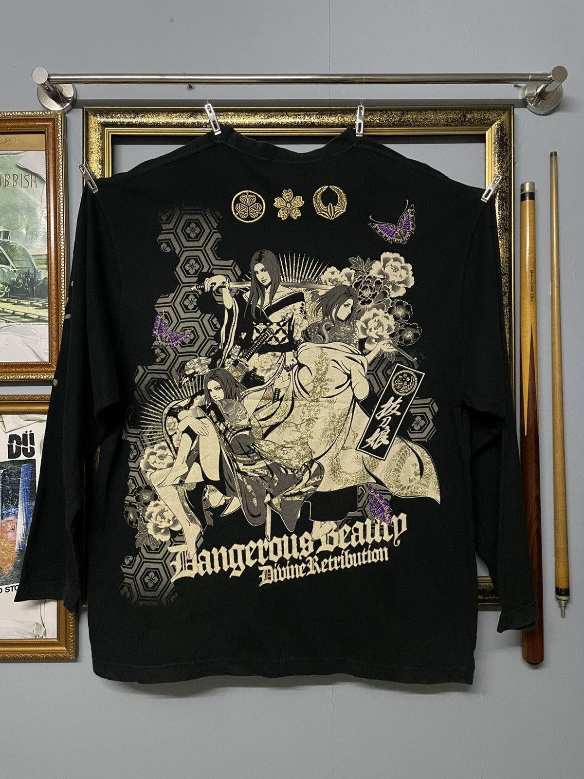 Designer × Japanese Brand × Vintage Vintage Japan Divine Retribution Dangerous Element Sukajan Size US XL / EU 56 / 4 - 1 Thumbnail