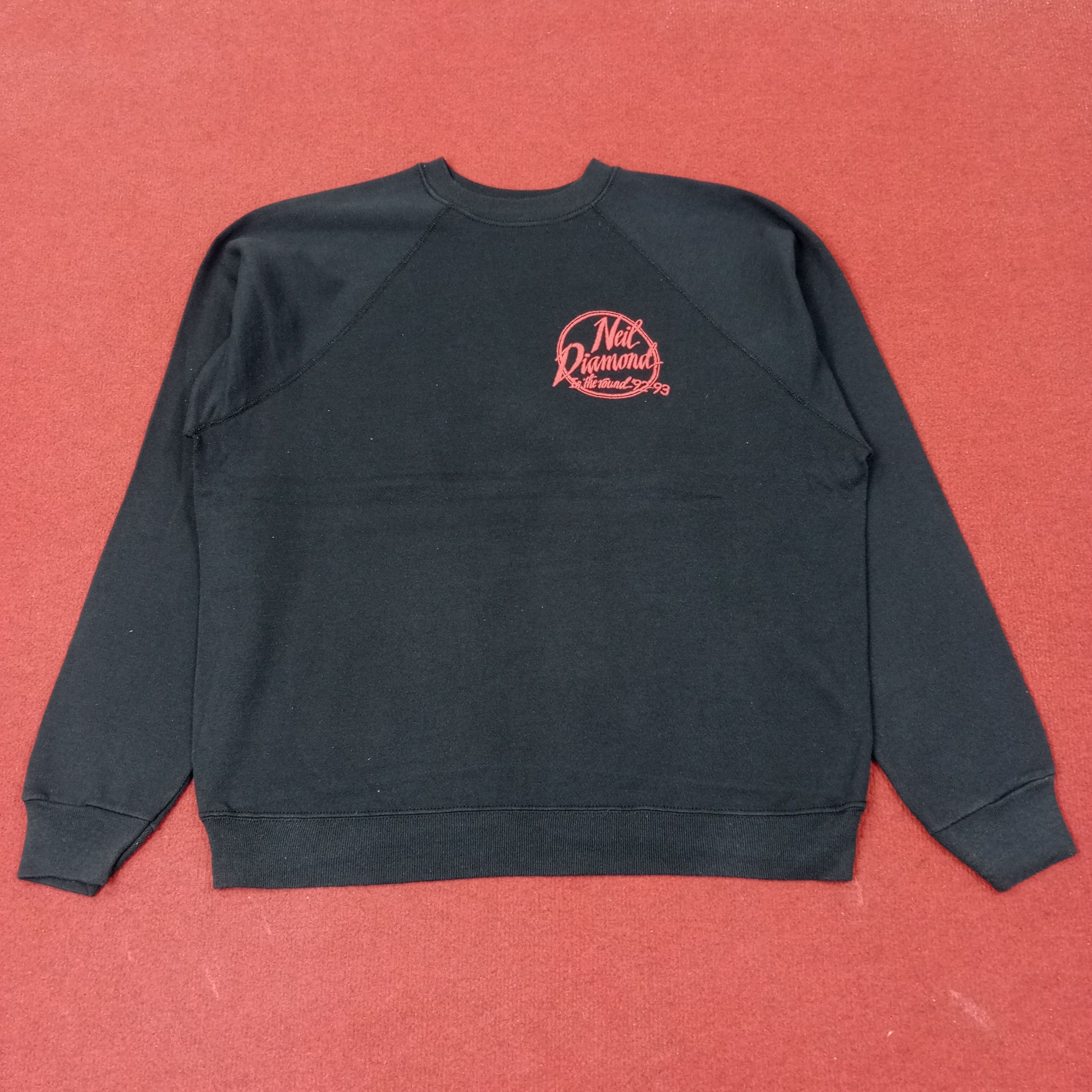 Vintage Neil Diamond In The Round Vintage Sweatshirt c246n19 Size US L / EU 52-54 / 3 - 3 Thumbnail