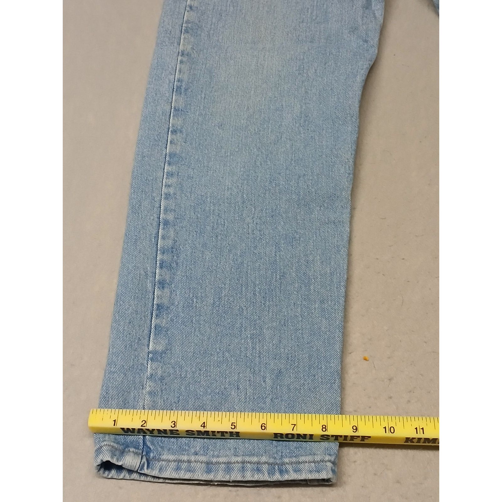 Wrangler Wrangler (32x30) Men's Straight Leg Blue Denim Jeans Size US 32 / EU 48 - 2 Thumbnail