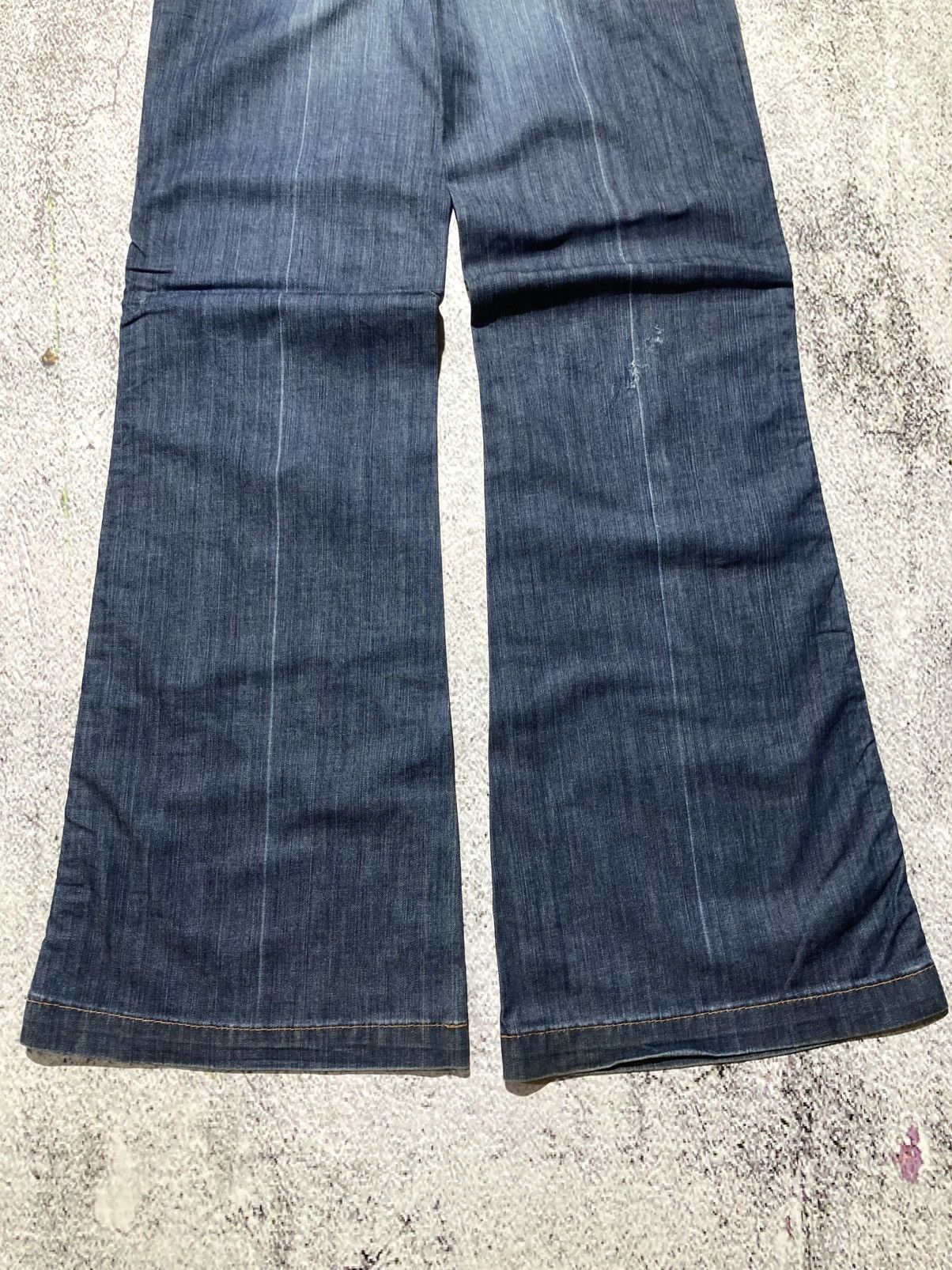 Japanese Brand 🇯🇵 2000s Gap Multi Button Flared Bootcut Faded Jeans Blue Size US 29 - 15 Thumbnail