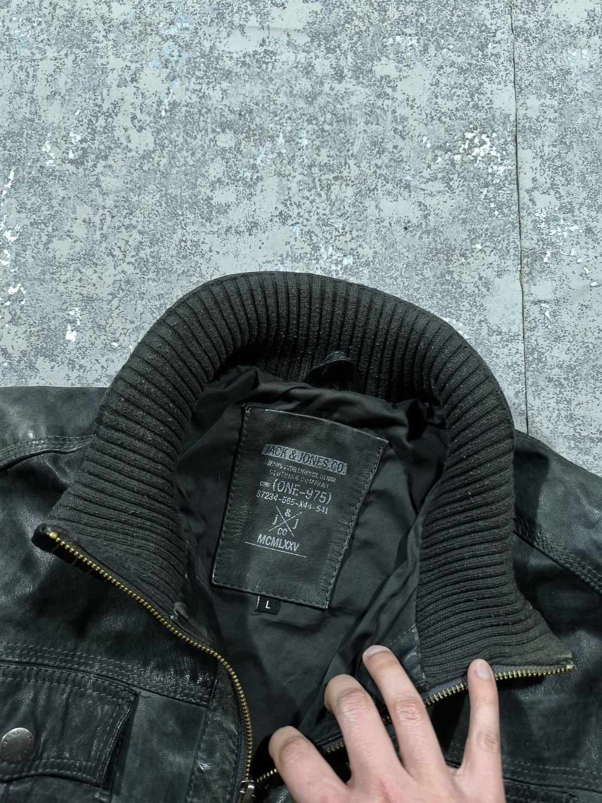 Leather avantgarde dark green hedi slimane type bomber jacket Size US L / EU 52-54 / 3 - 15 Thumbnail