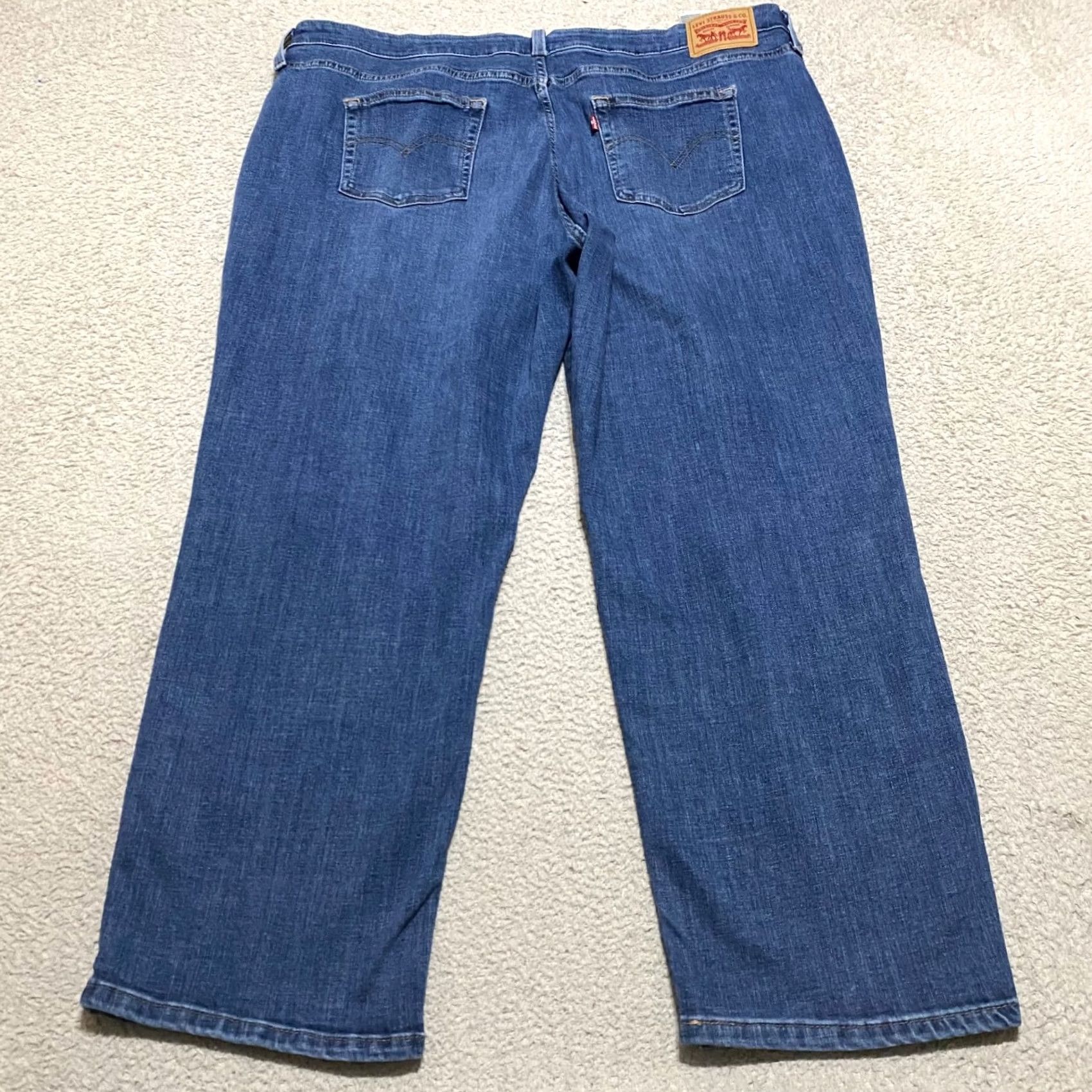 Levi's Levis Jeans Womens Plus 22W Boyfriend High Rise Distressed Denim Blue Size 40" / US 18 - 2 Thumbnail