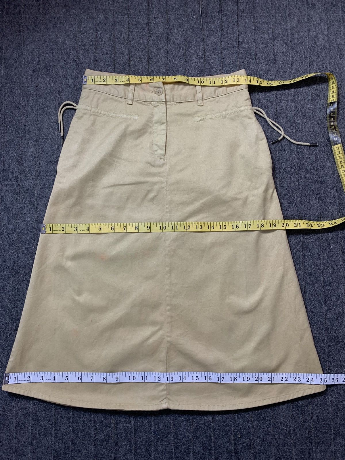 Maison Margiela Hype Maison Martin Margiela MM6 Beige Khakis Wrap Skirt Size 28" / US 6 / IT 42 - 10 Thumbnail